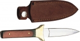 Pakistan DH-7822 Slim Boot Knife Wood Handle Brass Guard