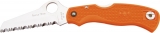 Spyderco Rescue Jr Orange knife (model SC45SOR)