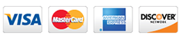 payments accepted: Visa, Mastercard, American Express, Discover